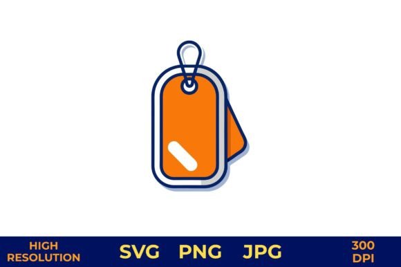 Blank Pet ID Tag Vector Clipart Design Review