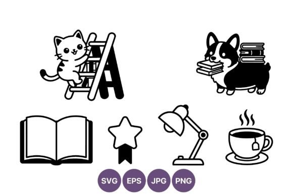 Cat Climbing Ladder and Corgi Carrying