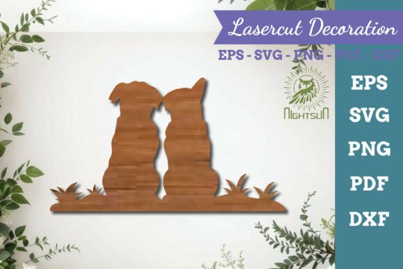 Couple Dog Lasercut SVG 1 Review