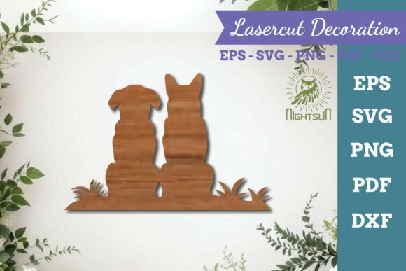 Couple Dog Lasercut SVG 3 Review
