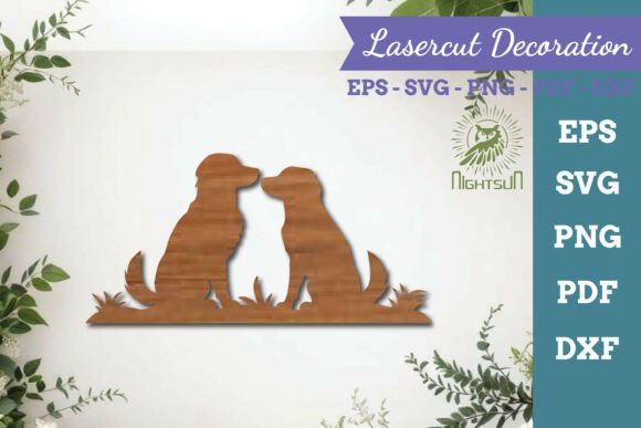 Couple Dog Lasercut SVG 4 Review