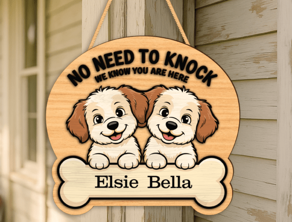 Custom No Need to Knock Dog Door Sign Review