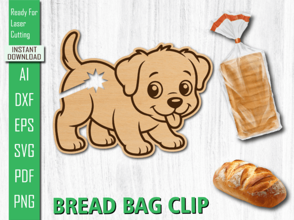 Cute Dog Bread Bag Clip Embroidery Design Review