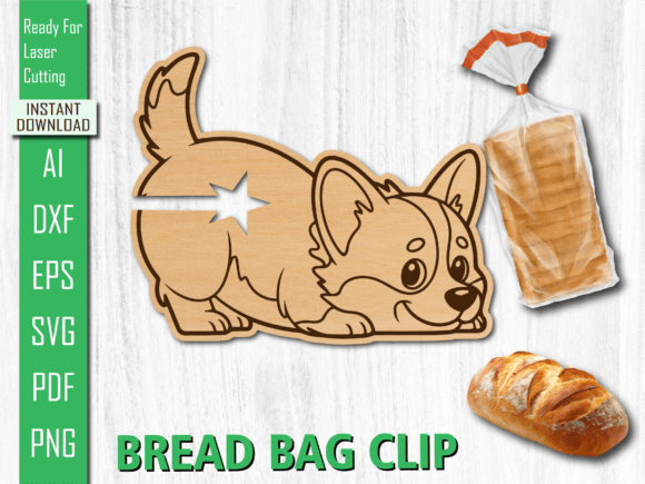 Cute Dog Bread Clip Animal Laser Cut SVG Review