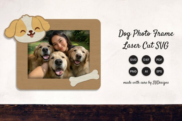 Cute Dog Photo Frame Laser Cut SVG Review