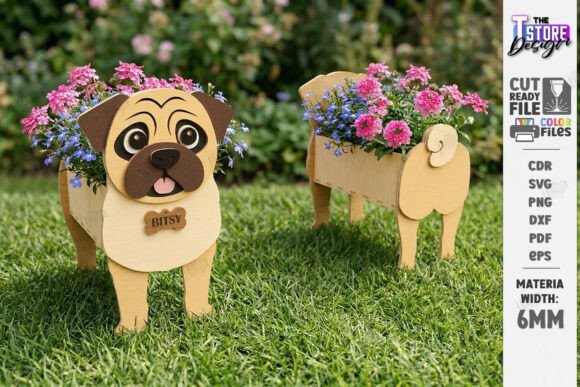 Dog Breeds Wooden Planter Laser Cut Review