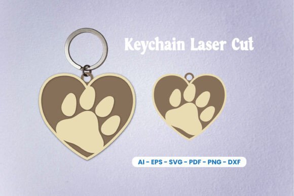 Dog Paw Keychain Laser Cut SVG Review