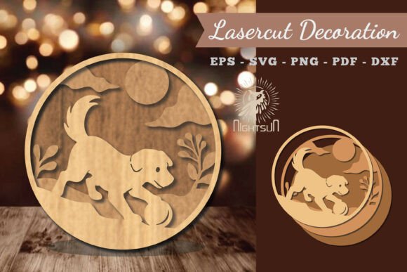 Dog Playing Ball Lasercut Decoration 3 Review