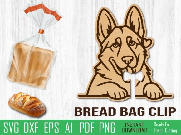 Dog Valentine Laser Cut Bread Clip Design Review