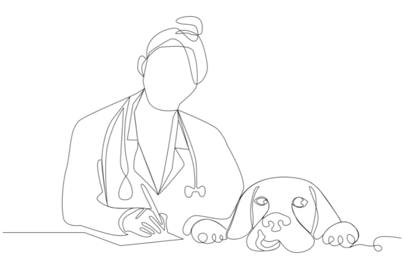 Female Veterinarian Lab Coat Embroidery