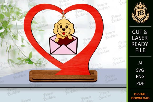 Hanging Valentine Dog Laser Cut Review