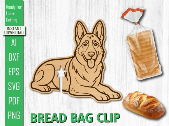 Laser Cut Animal Laying Dog Bread Clip Review
