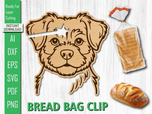 Laser Cut Pet. Puppy Dog Bread Bag Clip Review