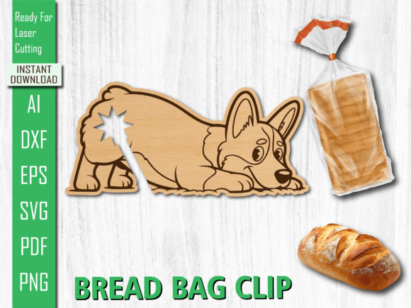 Laser Cut Sleeping Dog Bread Bag Clip Review