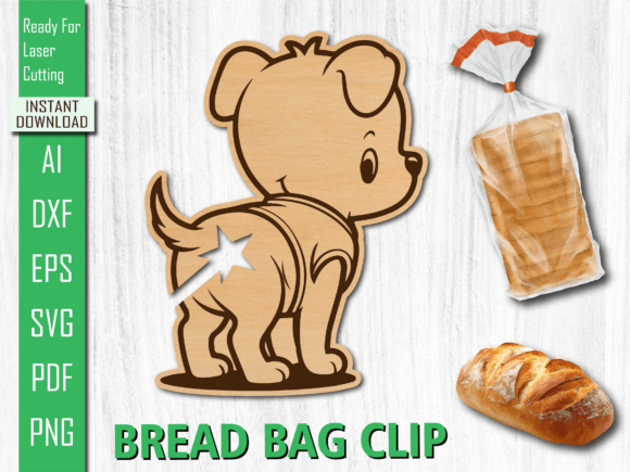 Laser Cute Dog Animal Bread Clip Design Review
