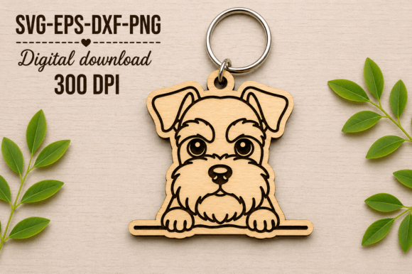 Peeking Dog Keychain SVG Laser Cut File Review