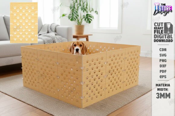 Pet Playpen Laser Cut Fence Panel SVG Review