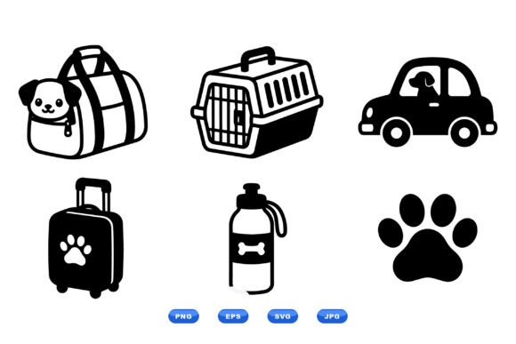 Pet Travel Icon Clipart Pack Review